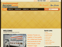 Tablet Screenshot of kerstonfoods.co.za
